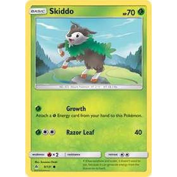 Pokemon Forbidden Light Skiddo #9