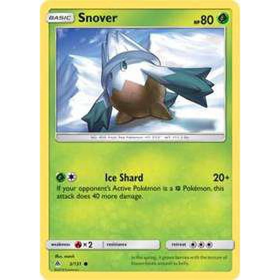 Pokemon Forbidden Light Snover #3