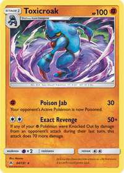 Pokemon Forbidden Light Toxicroak #64 - Walmart.com