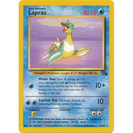 Pokemon Fossil Rare Lapras #25