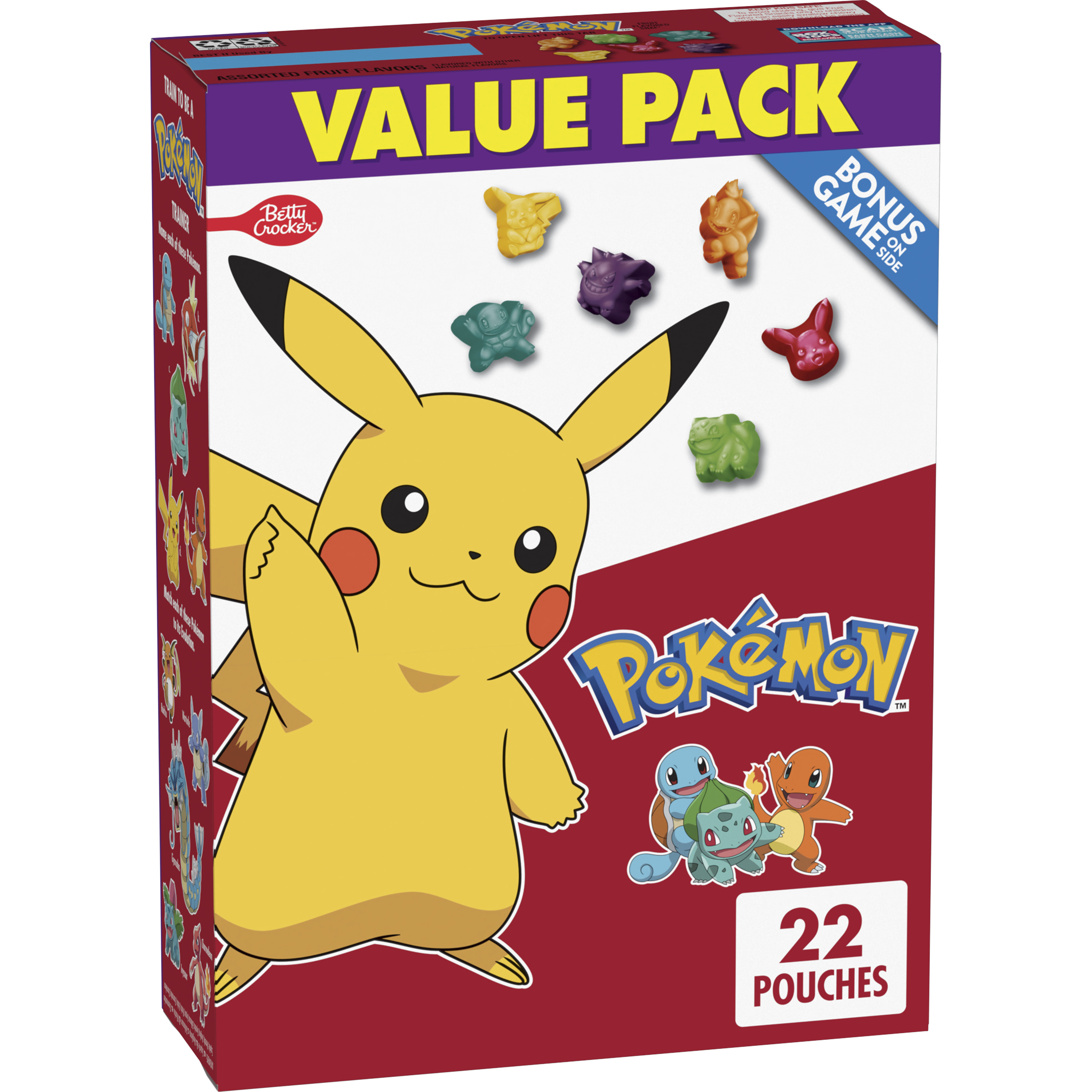 Pokemon Fruit Flavored Snacks, Treat Pouches, Value Pack, 22 ct - image 1 of 9