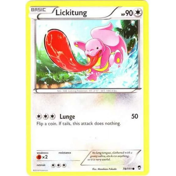 Pokemon Furious Fists Common Lickitung #78