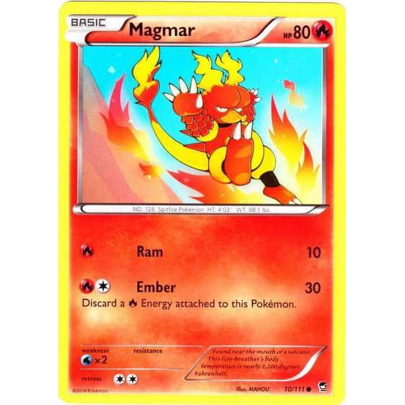 Pokemon Furious Fists Common Magmar #10