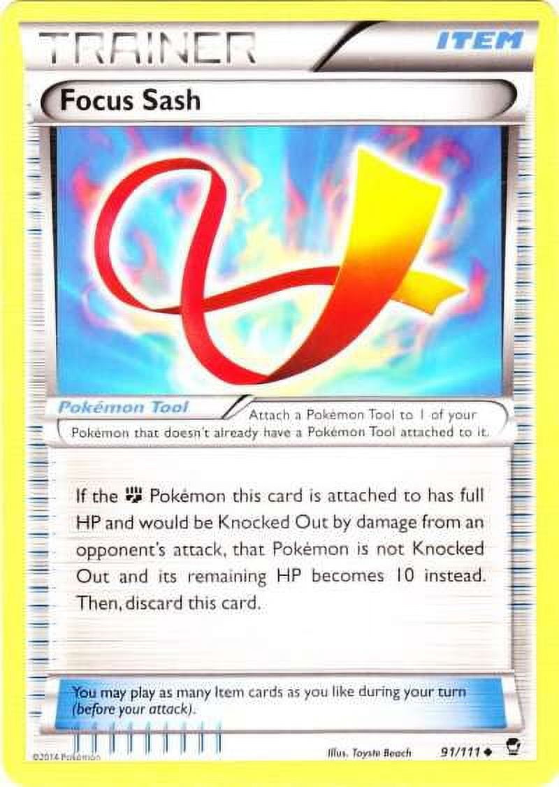 Pokemon Furious Fists Uncommon Focus Sash #91 - Walmart.com
