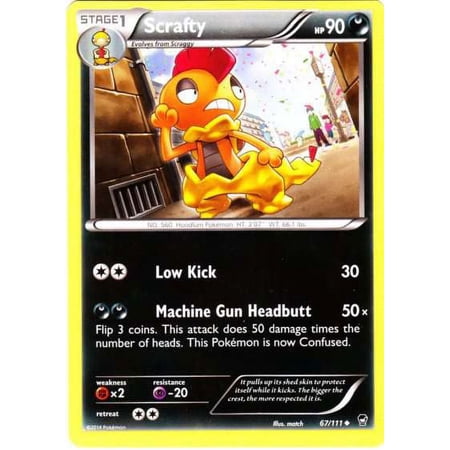 Pokemon Furious Fists Uncommon Scrafty #67