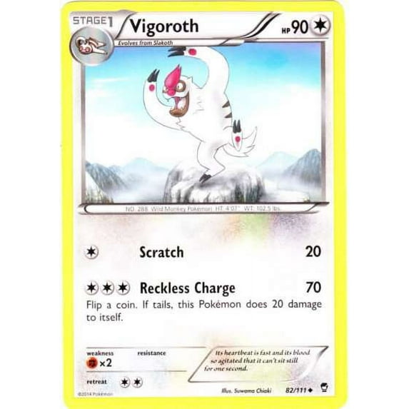 Pokemon Furious Fists Uncommon Vigoroth #82