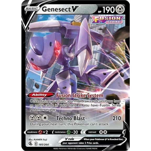 Pokemon Fusion Strike Genesect V #185