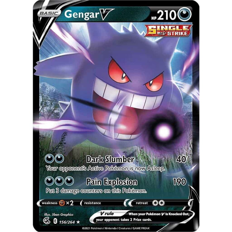 Pokemon Fusion Strike Gengar V #156 - Walmart.com