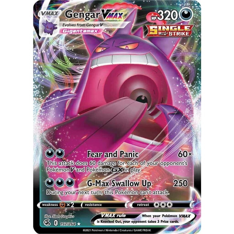 Pokemon Fusion Strike Gengar VMAX #157 - Walmart.com