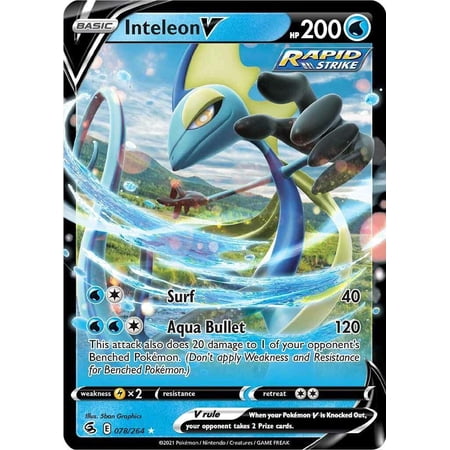 Pokemon Fusion Strike Inteleon V #78
