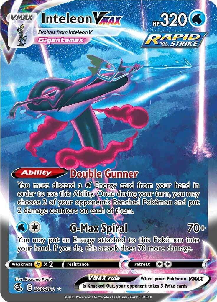 Pokemon Fusion Strike Inteleon VMAX #266 (Alternate Art) - Walmart.com