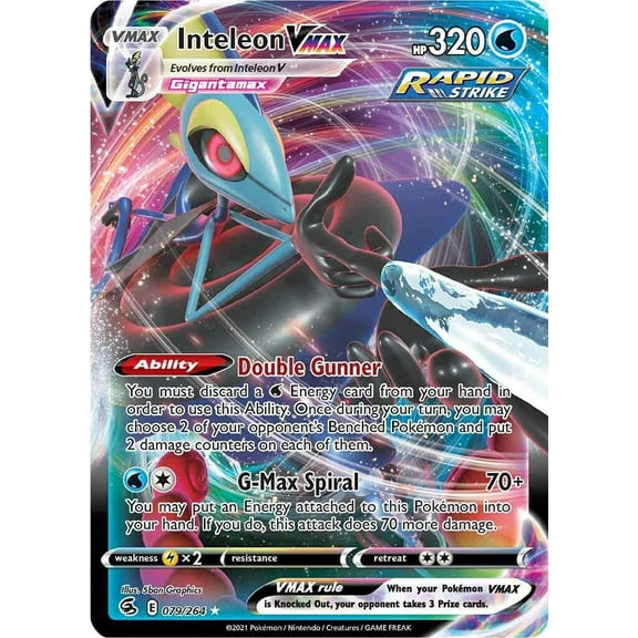 Pokemon Fusion Strike Inteleon VMAX #79
