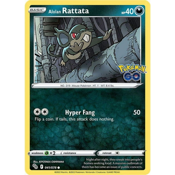 Pokemon GO Alolan Rattata #41