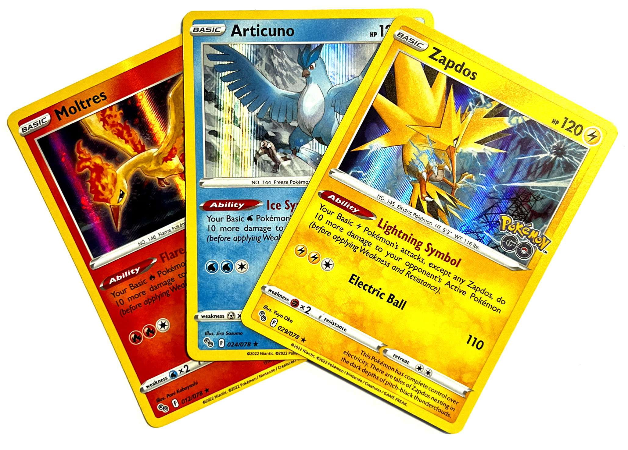 Pokemon GO Articuno, Zapdos & Moltres 3 Single Card Set - Walmart.com Pokemon GO Articuno, Zapdos & Moltres 3 Single Card Set - Walmart.com