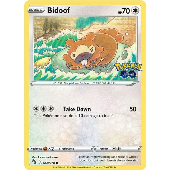 Pokemon GO Bidoof #59