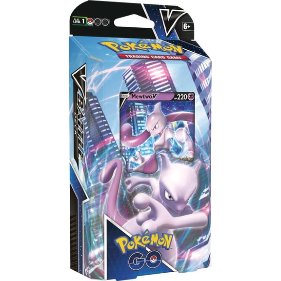 Pokemon GO Mewtwo V Battle Deck (60 Cards, 3 Reference Cards, Playmat & More)
