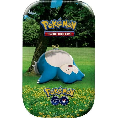 Pokemon GO Snorlax Mini Tin Set (2 Booster Packs, Coin & More)