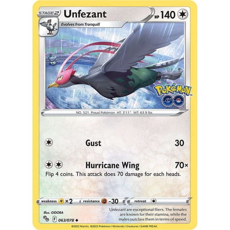 Pokemon GO Unfezant #63