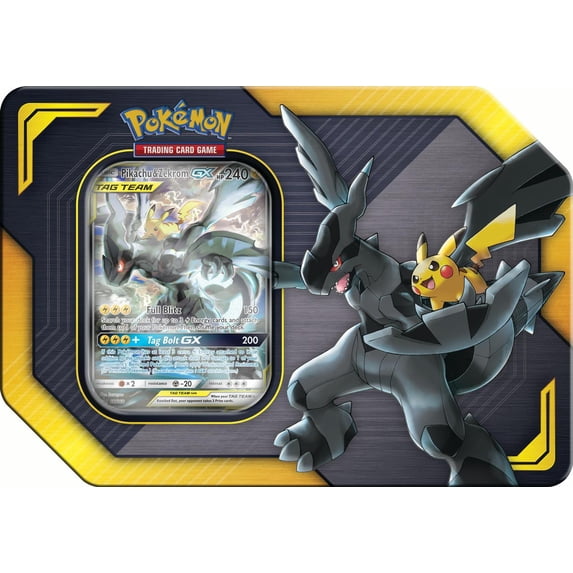 Pokemon GX Tag Team Pikachu & Zekrom-GX Collector Tin