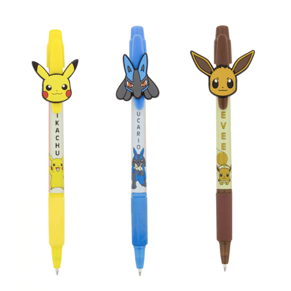 Pokemon Gen 1 Favorites 3-Pack Pen Set