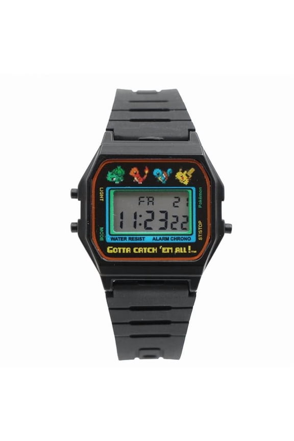 Pokemon 893029 Gen 1 Pixel Sprites LCD Digital Watch