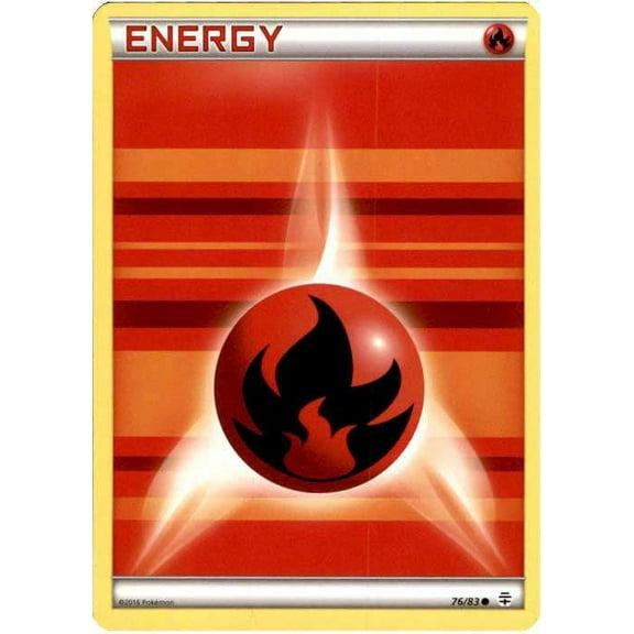 Pokemon Generations Common Fire Energy #76