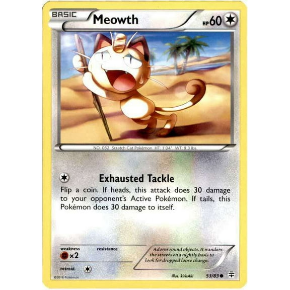 Pokemon Generations Common Meowth #53