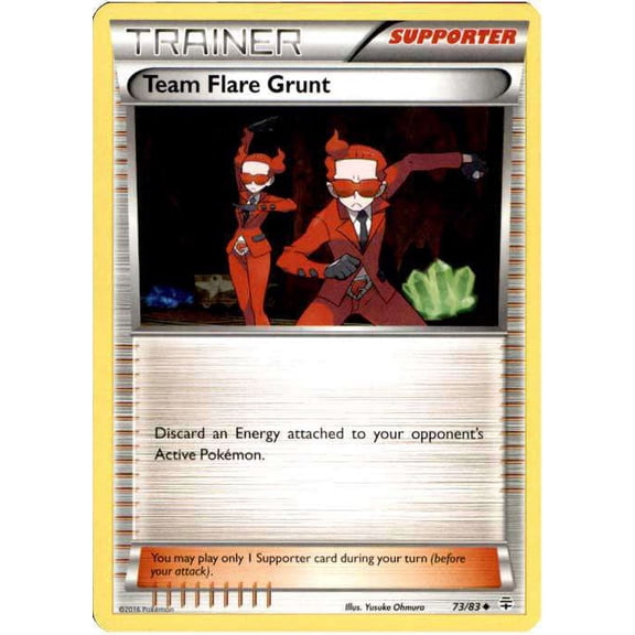 Pokemon Generations Uncommon Team Flare Grunt #73