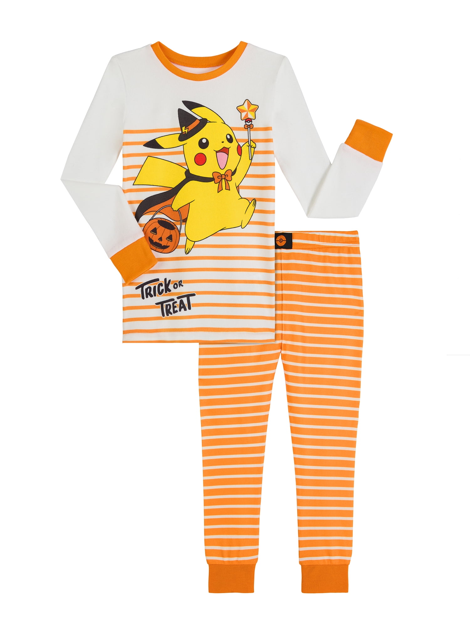 Pokemon Girls Halloween Snug Fit Long Sleeve Top and Sleep Pants
