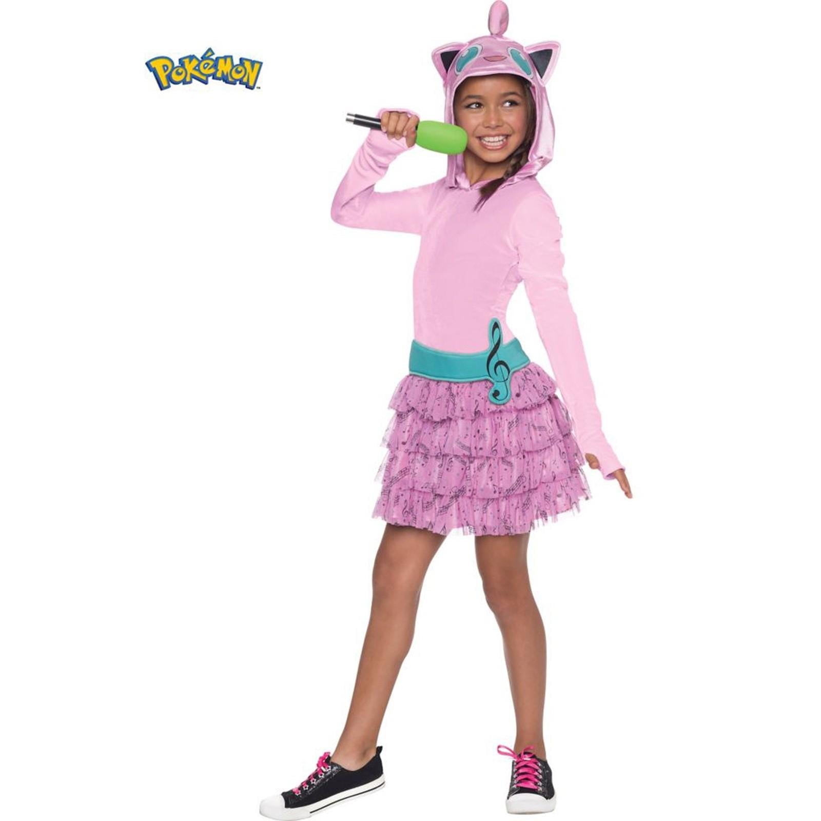 Pokemon Girls Jiggly Puff Hooded Costume 