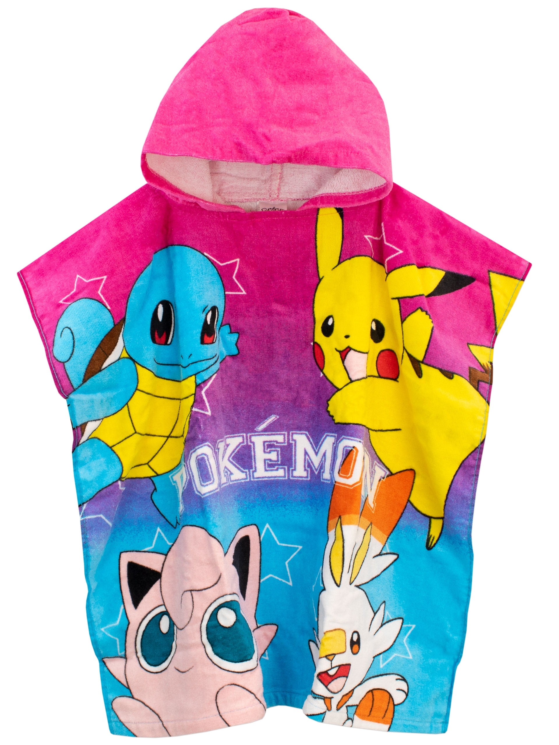 Pokemon Girls Pikachu Towel Poncho One Size
