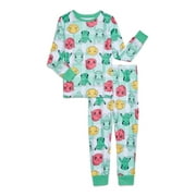 HELLOKITTYFRIENDS Pokemon Girls Snug Fit Long-Sleeve Top and Pants Pajama Set, 2-Piece, Sizes 4-10