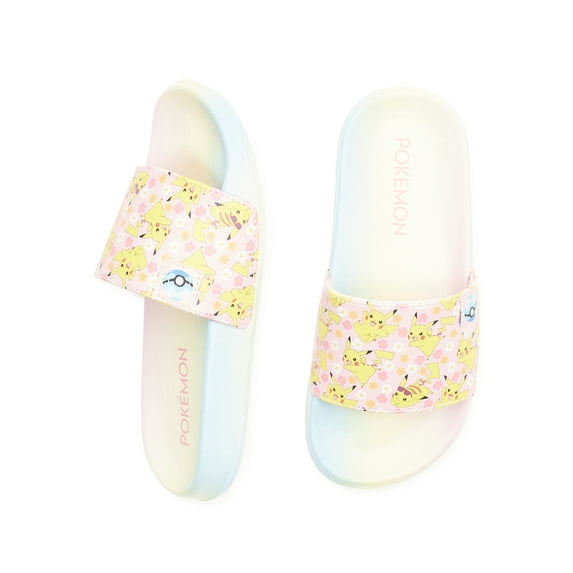 Pokemon Girls Soccer Slides, Sizes 11-5