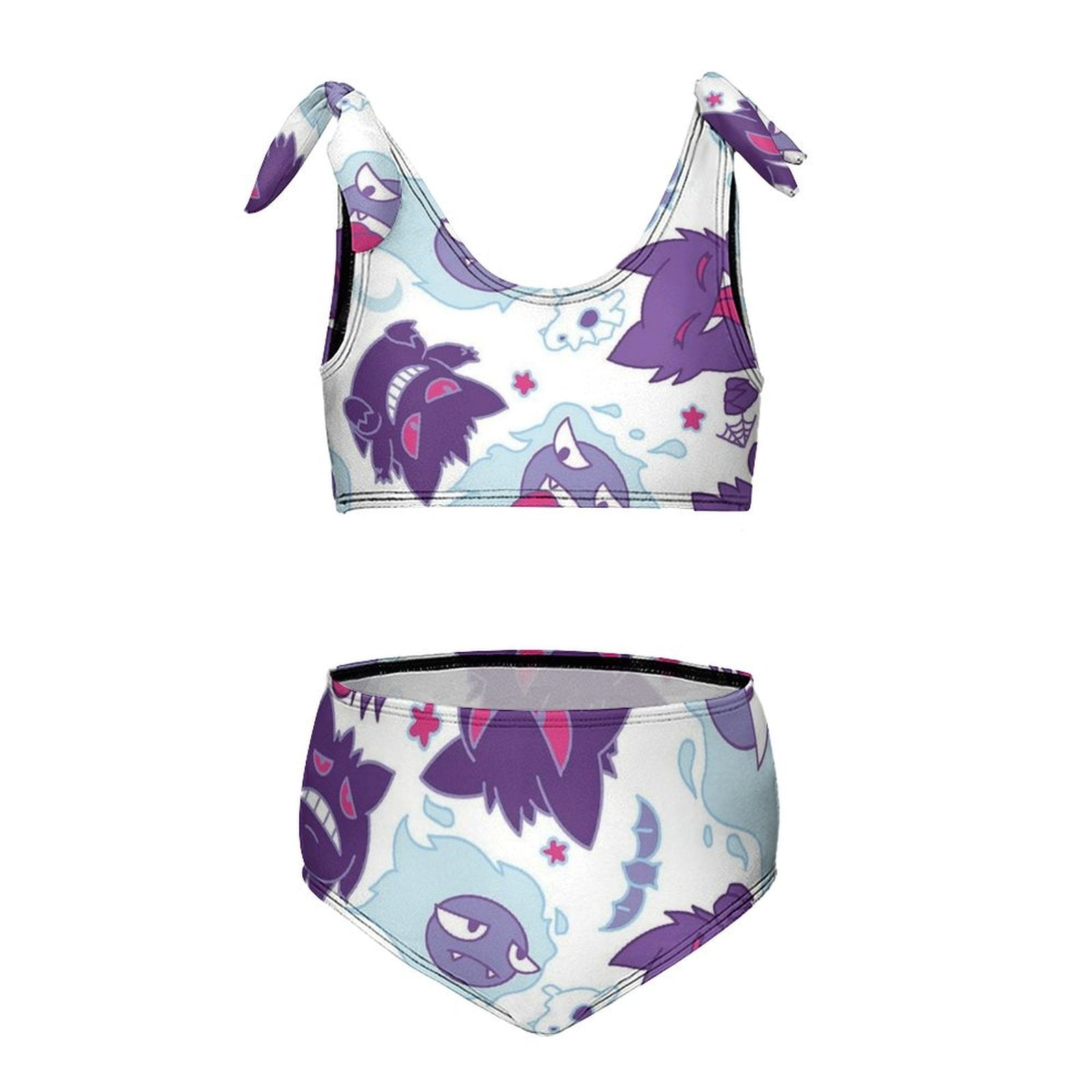 Pokemon Girls beach ruffled top swimsuit 2 sets 8-10Y（130cm） - Walmart.com