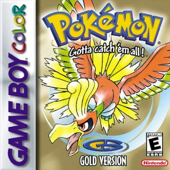 Restored Pokemon Gold Version, for Nintendo, RPG, Action Adventure, Kids Game, Parental Controls