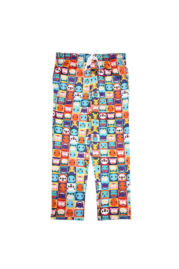 Pokemon Gotta Catch Em All Men's Multi-Colored Sleep Pajama Pants-Medium