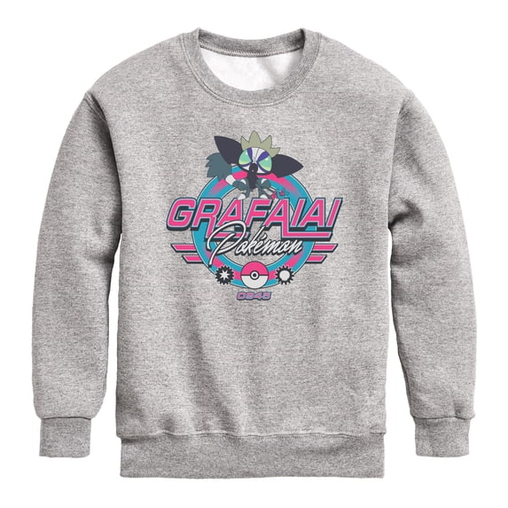 Pokemon - Grafaiai Racing - Youth Boys Crew Fleece Sweatshirt