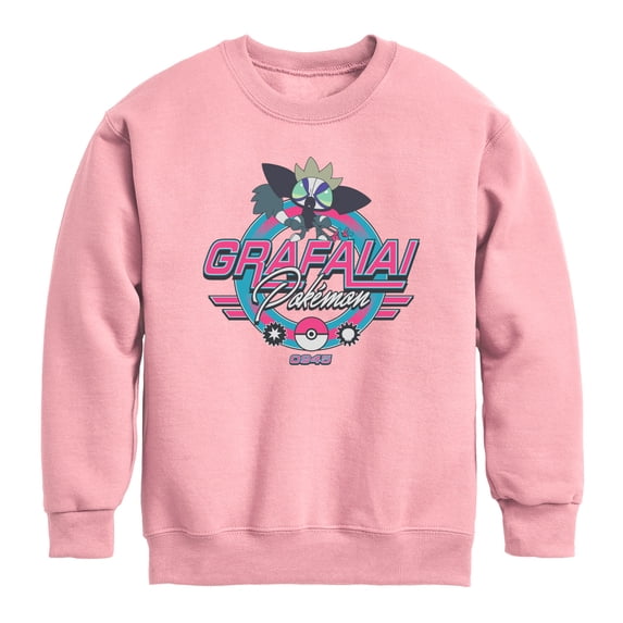 Pokemon - Grafaiai Racing - Youth Boys Crew Fleece Sweatshirt