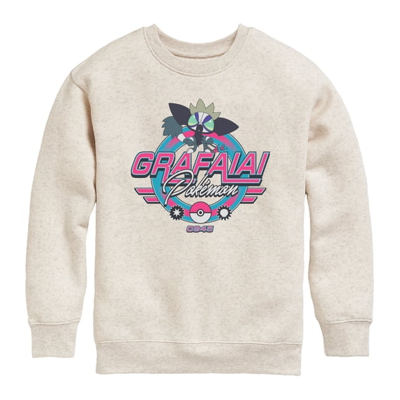 Pokemon - Grafaiai Racing - Youth Boys Crew Fleece Sweatshirt