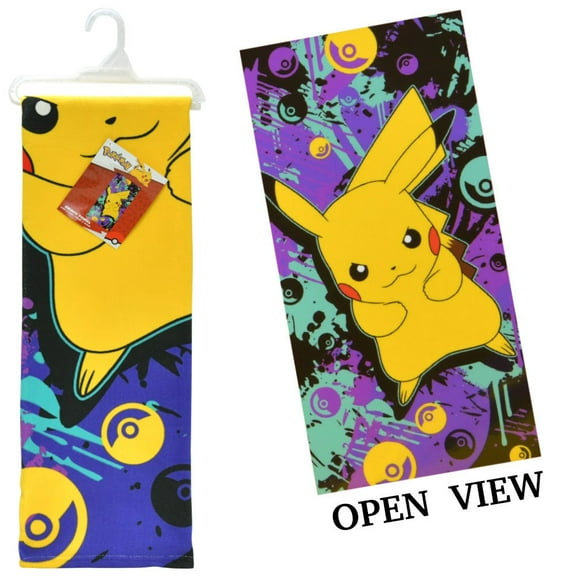 Pokemon - Graffiti Pikachu Beach Towel 27x54"