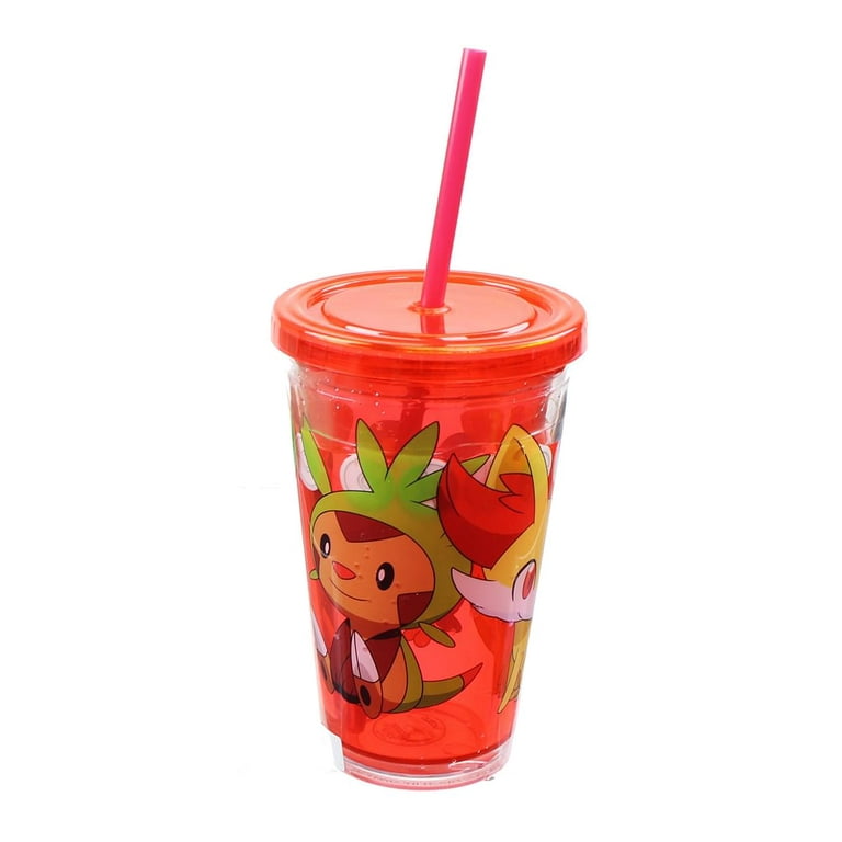 Pokemon inspired Personalized Plastic Tumbler Cup w/ Lid & Straw, Pokemon  Party Favors, Pokemon Go