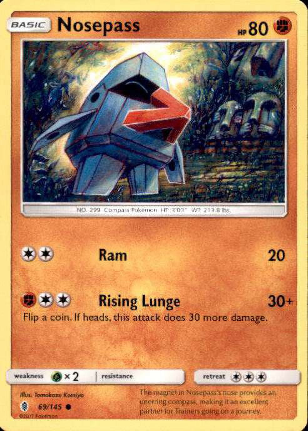 人物マステ149 Pokemon Guardians Rising Nosepass #69 - Walmart.com