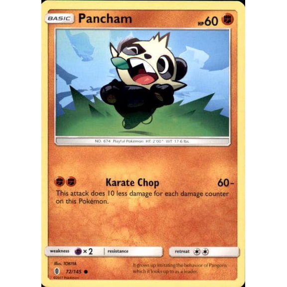 Pokemon Guardians Rising Pancham #72