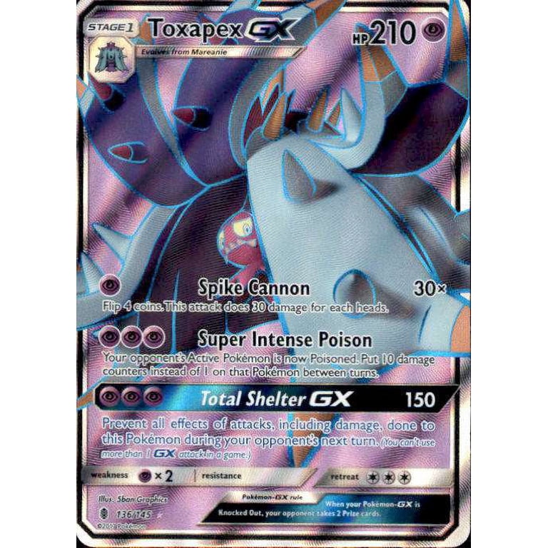 Pokemon Guardians Rising Toxapex-GX #136 - Walmart.com