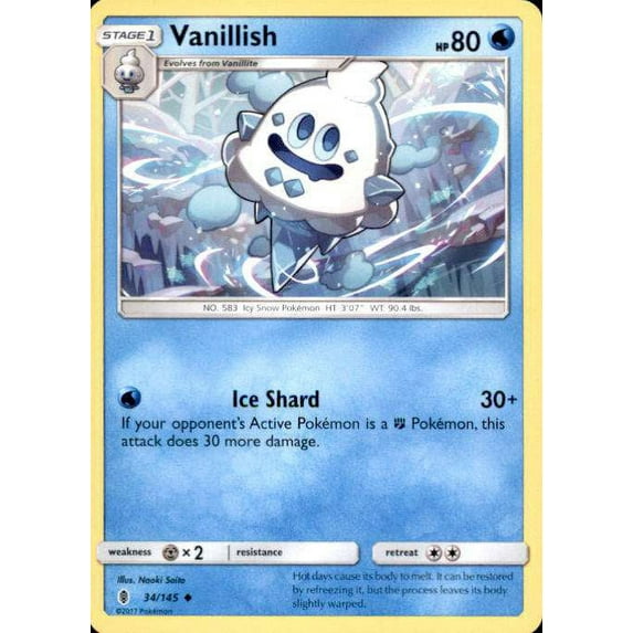 Pokemon Guardians Rising Vanillish #34