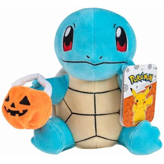 Pokemon Halloween Squirtle Plush [Pumpkin Candy Pail]