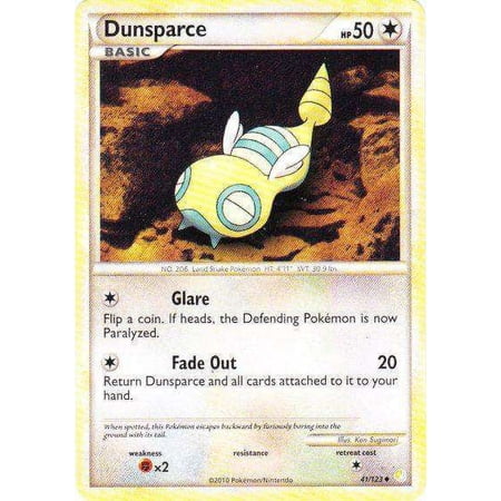 Pokemon HeartGold SoulSilver Uncommon Dunsparce #41