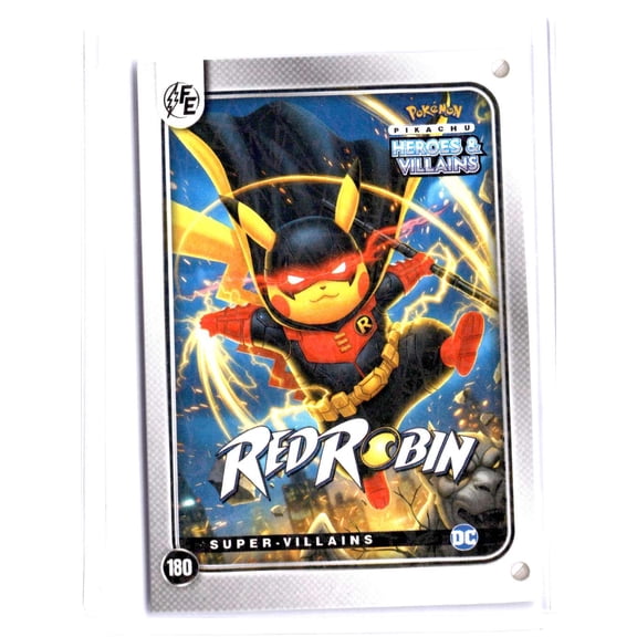 Heroes & Villains Pokemon Red Robin Pikachu PRIZM #180 25 Trading Card