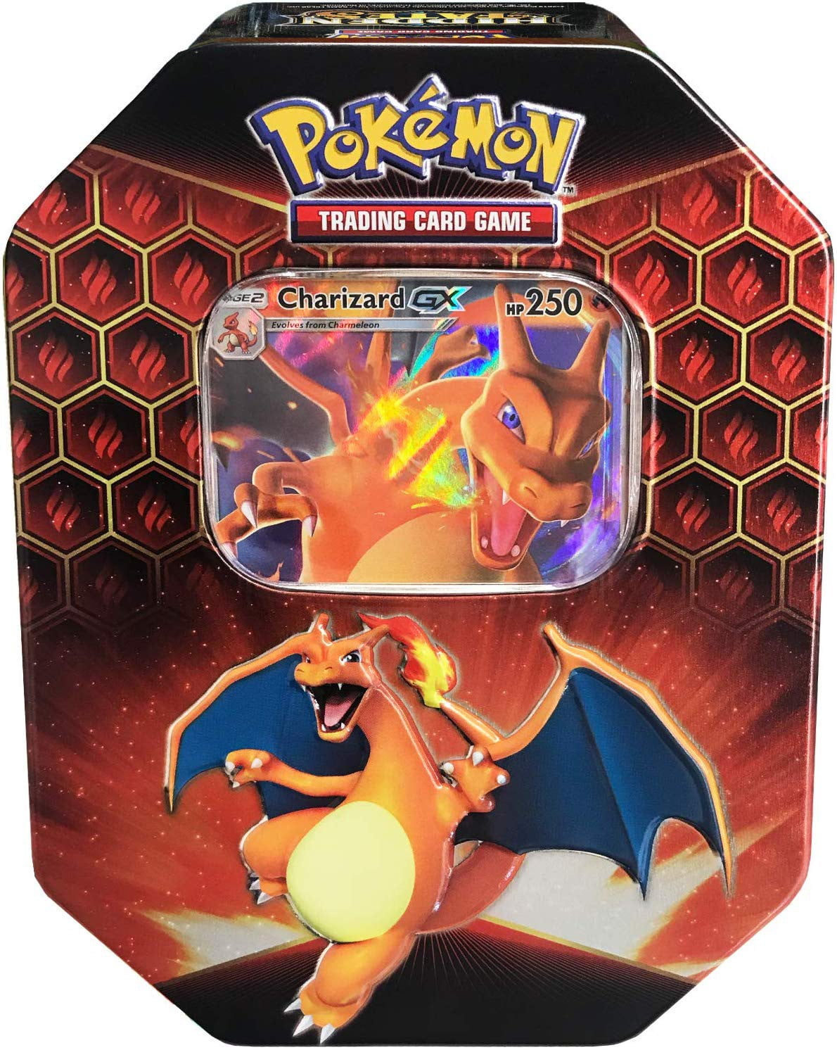 Pokémon TCG Hidden Fates Charizard Tin Pokemon Hidden Fates Charizard-GX Collector Tin - Walmart.com