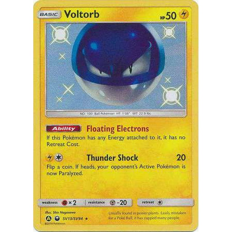 Pokemon Hidden Fates Shiny Rare Voltorb SV13 